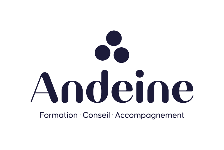 Racine Graphik, webdesigner région parisienne : création du logo de Andeine, formation, conseil et accompagnement
