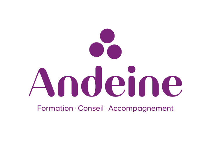 Racine Graphik, graphiste Paris et sa région : création du logo de Andeine, formation, conseil et accompagnement