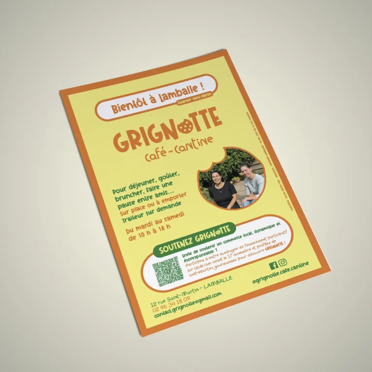 Racine Graphik, graphiste à Lamballe - Bretagne : création flyer Grignotte
