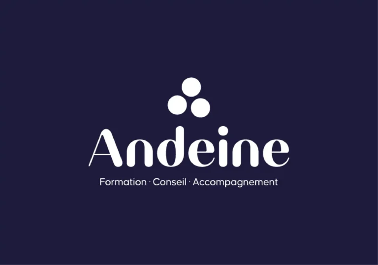 Racine Graphik, graphiste région parisienne : création de l'identité visuelle de Andeine, formation, conseil et accompagnement
