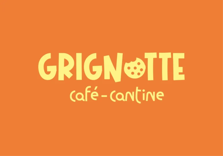 Racine Graphik, graphiste à Lamballe : création logo Grignotte, café-cantine à Lamballe